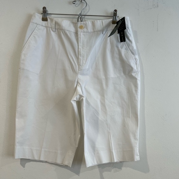 RALPH LAUREN Jeans Chino white  Capri Pants Size 12 NWT - Picture 1 of 8